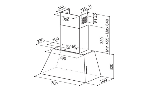 Аспиратор стил "Винтидж" Faber CHLOE