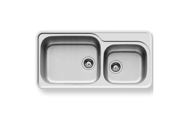 Двукоритна мивка PYRAMIS SPACE PLUS (96x48) 2B