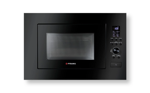 Черна микровълнова за вграждане Pyramis 034011401
