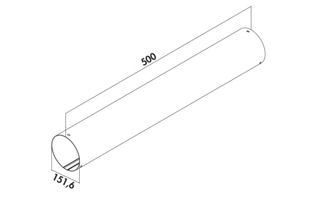 Кръгла тръба Naber PRIME flow P-RRO 150 , 50 см
