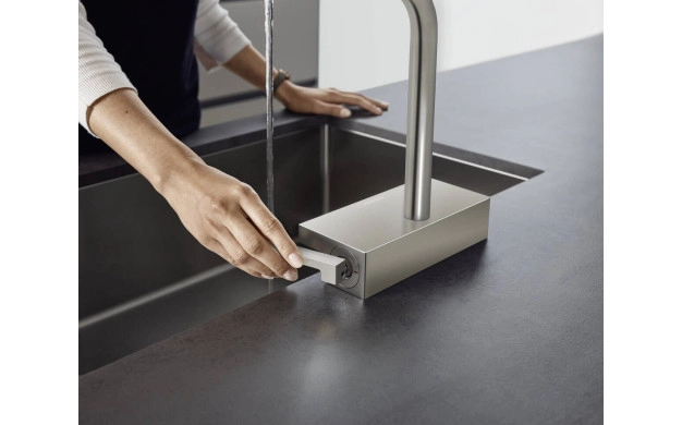 Смесител за кухня Hansgrohe Aquno Select M81-H250, Stainless Steel Finish, pull-out spray, 2jet, sBox