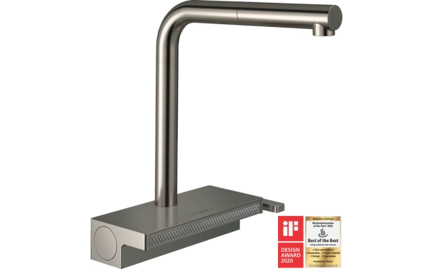 Смесител за кухня Hansgrohe Aquno Select M81-H250, Stainless Steel Finish, pull-out spray, 2jet, sBox