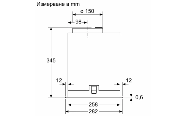 Аспиратор за вграждане Bosch DLN56AC50
