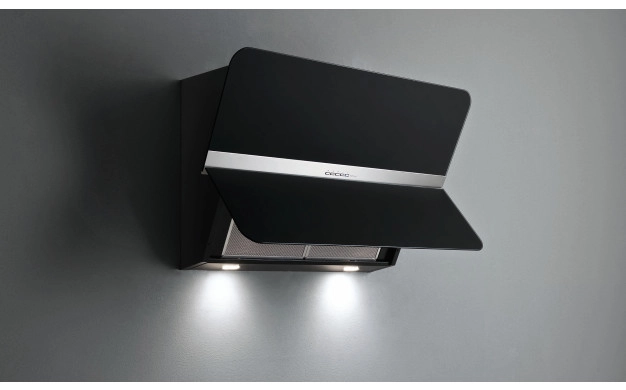 FALMEC FLIPPER 55 BK – стенен аспиратор 55 см, сатенено черен, клас A, до 750 м³/ч