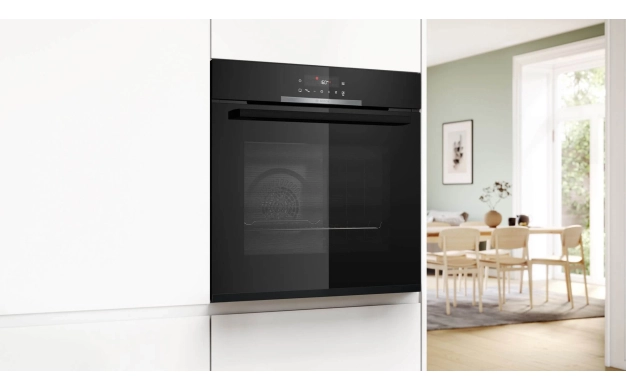 Вградена фурна Bosch HBA372EB4 – 71 л, Air Fry, 3D HotAir и пиролитично почистване за комфорт в кухнята
