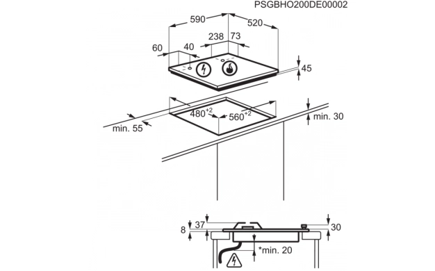 Газов плот Electrolux KGG6426K