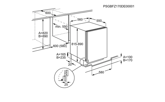 Вграден хладилник Electrolux LXB2AE82S