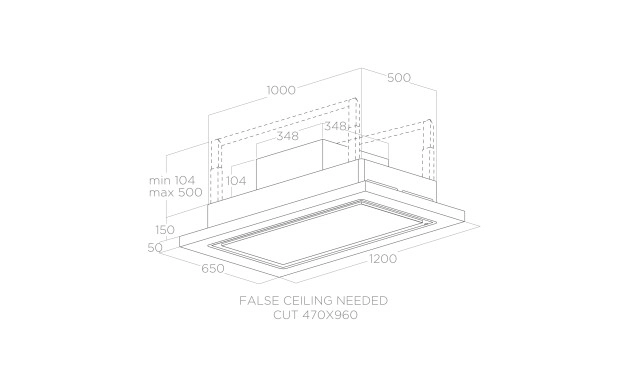 Таванен аспиратор Elica Lullaby @ Wood Out