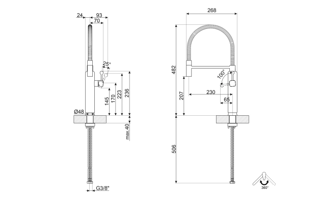 Смесител SMEG MDF50BL