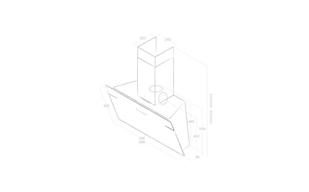 Аспиратор Elica L-essenza Black 60