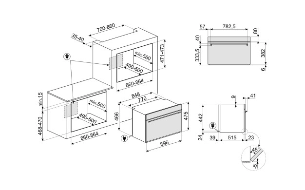 Фурна за вграждане SMEG SFR9300X
