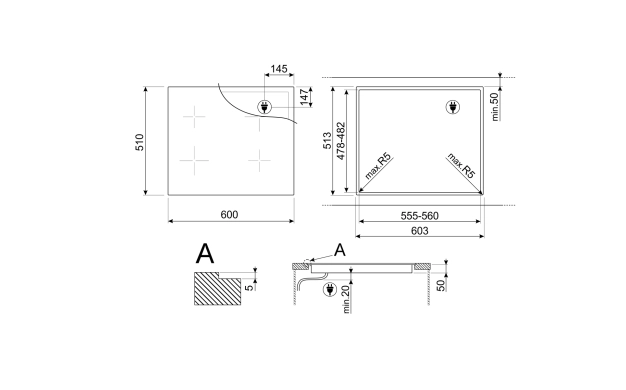 Индукционен плот SMEG SI1M4634D