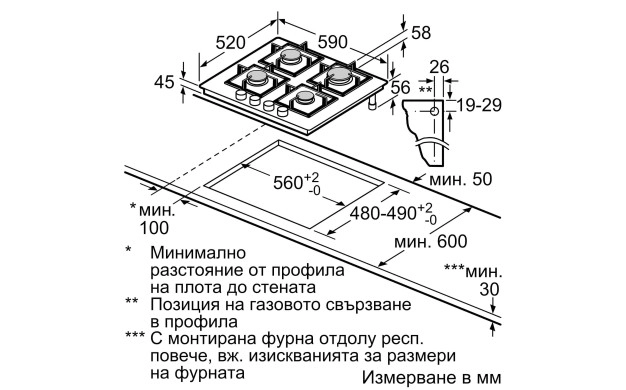 Газов плот Neff T26CS49S0