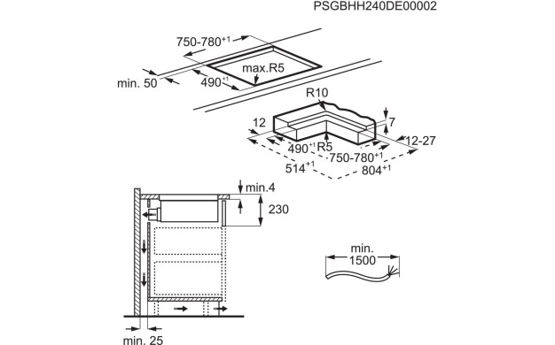 Комбиниран плот с аспиратор AEG TH84CC23CZ