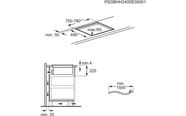 Комбиниран плот с аспиратор AEG TH84CC23CZ