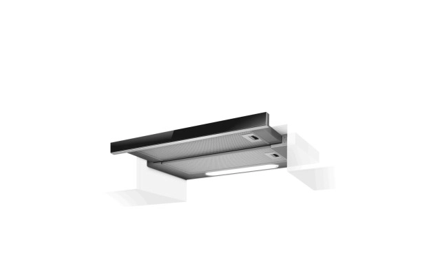 Аспиратор с черен стъклен панел Elica Elite 14 Lux GRVT 60