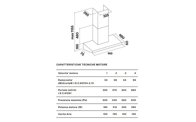 Аспиратор Falmec MARTE PRO 90