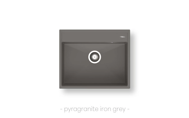 Гранитна мивка Pyramis Ithaka (61×51) 1B Iron Grey